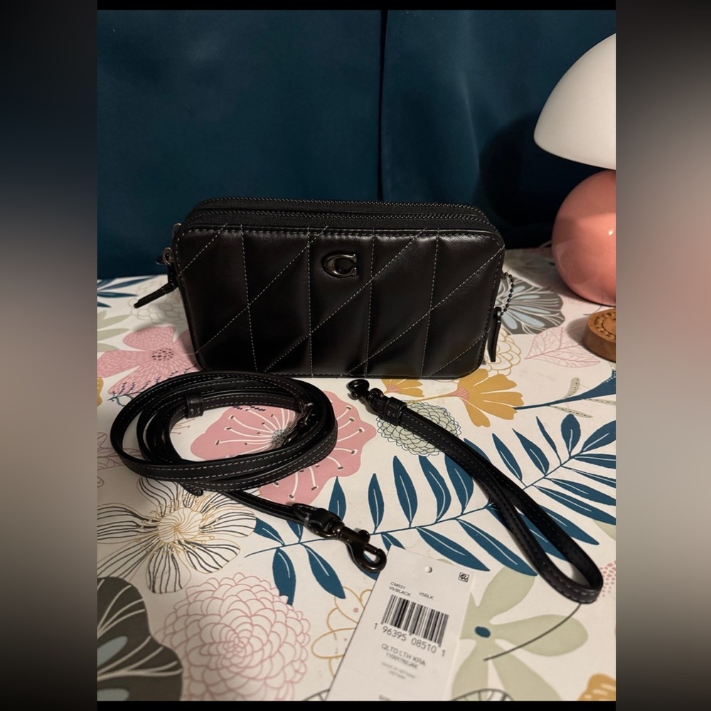 Coach Kira Crossbody Black Quilted Bag